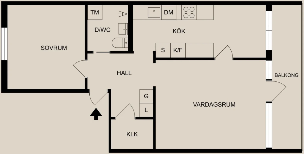Planritning, De Wijks väg 12A