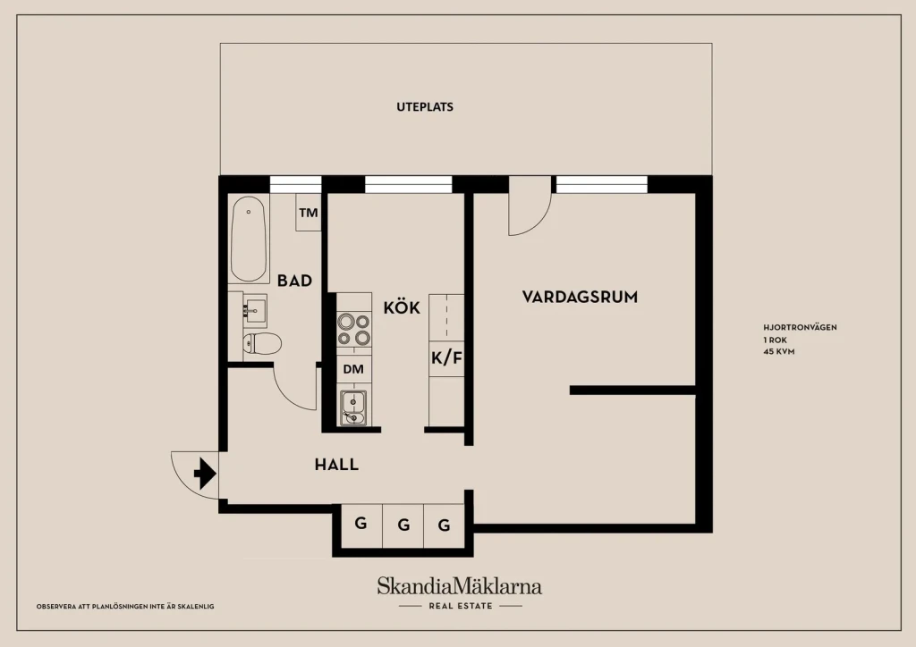 Planritning, Hjortronvägen 5