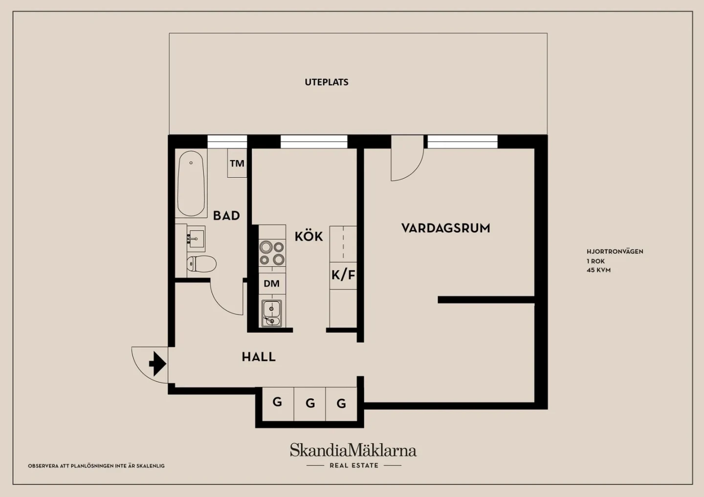 Planritning, Hjortronvägen 5