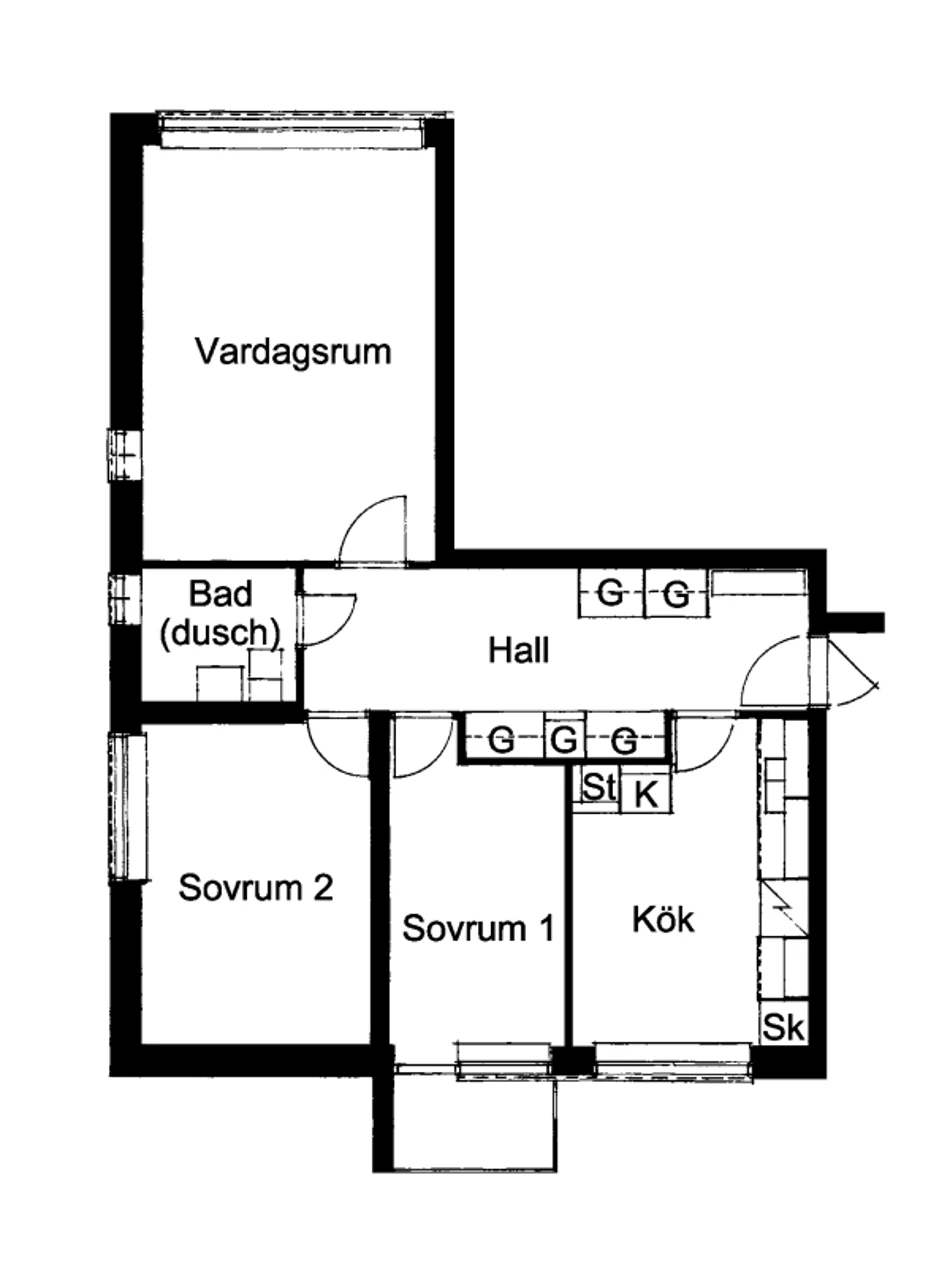 Planritning, Täljstensvägen 7C