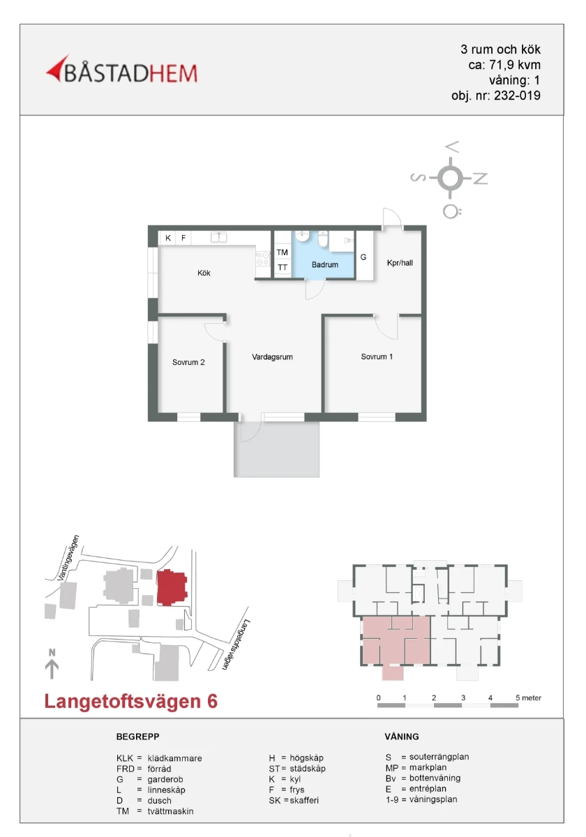 Planritning, Langetoftsvägen 6