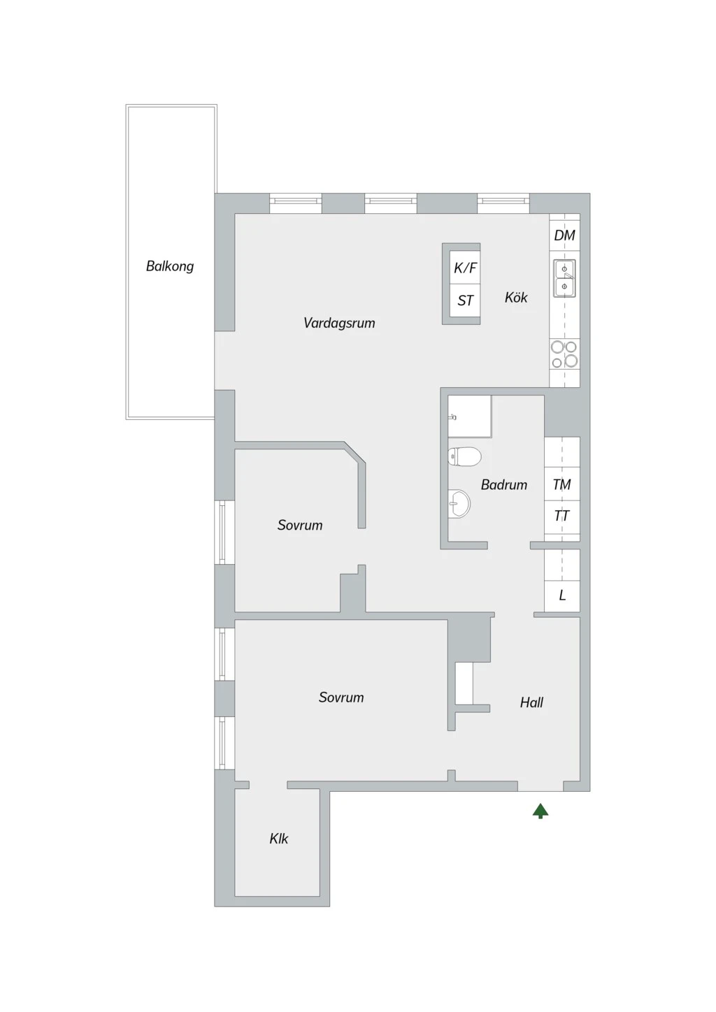 Planritning, Sturehillsvägen 16