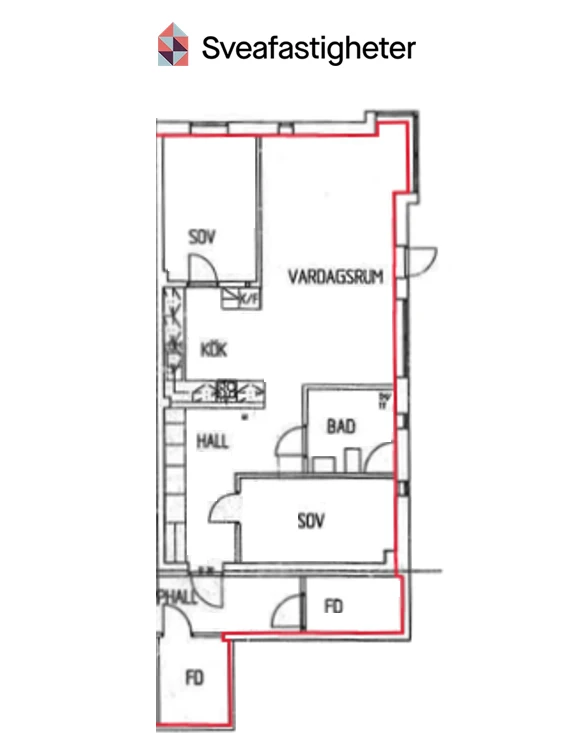 Planritning, Västgötavägen 57