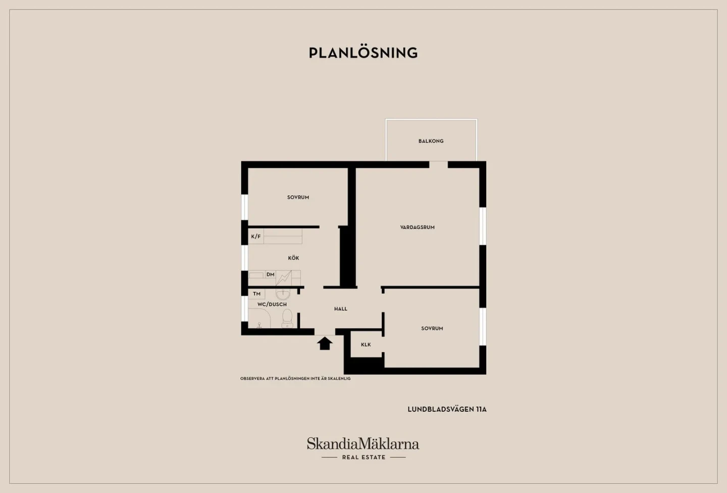 Planritning, Lundbladsvägen 11A