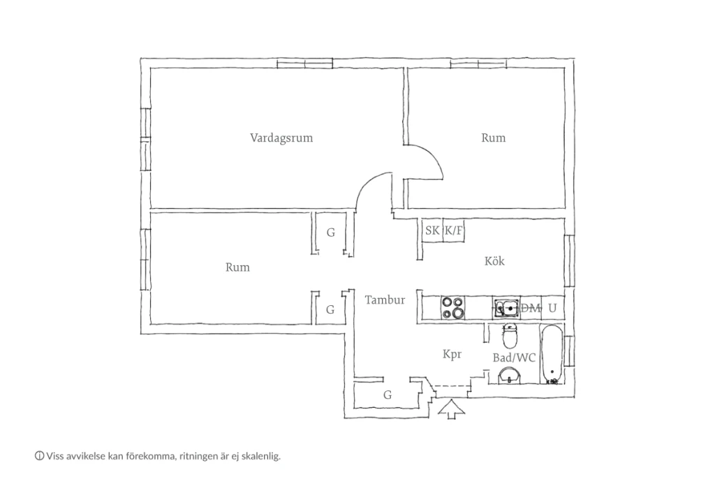 Planritning, Ernst Torulfsgatan 11A