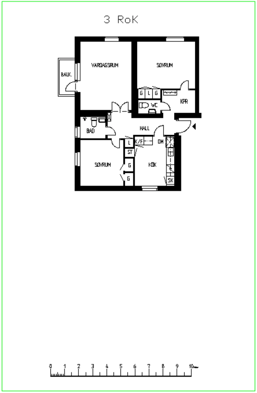 Planritning, Malmuddsvägen 3