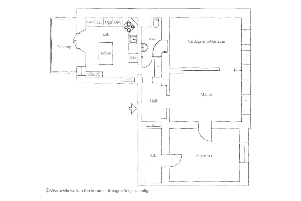 Bostadsrätt med 3 rum på Bohusgatan 2 i Göteborg, bild 4 av 5