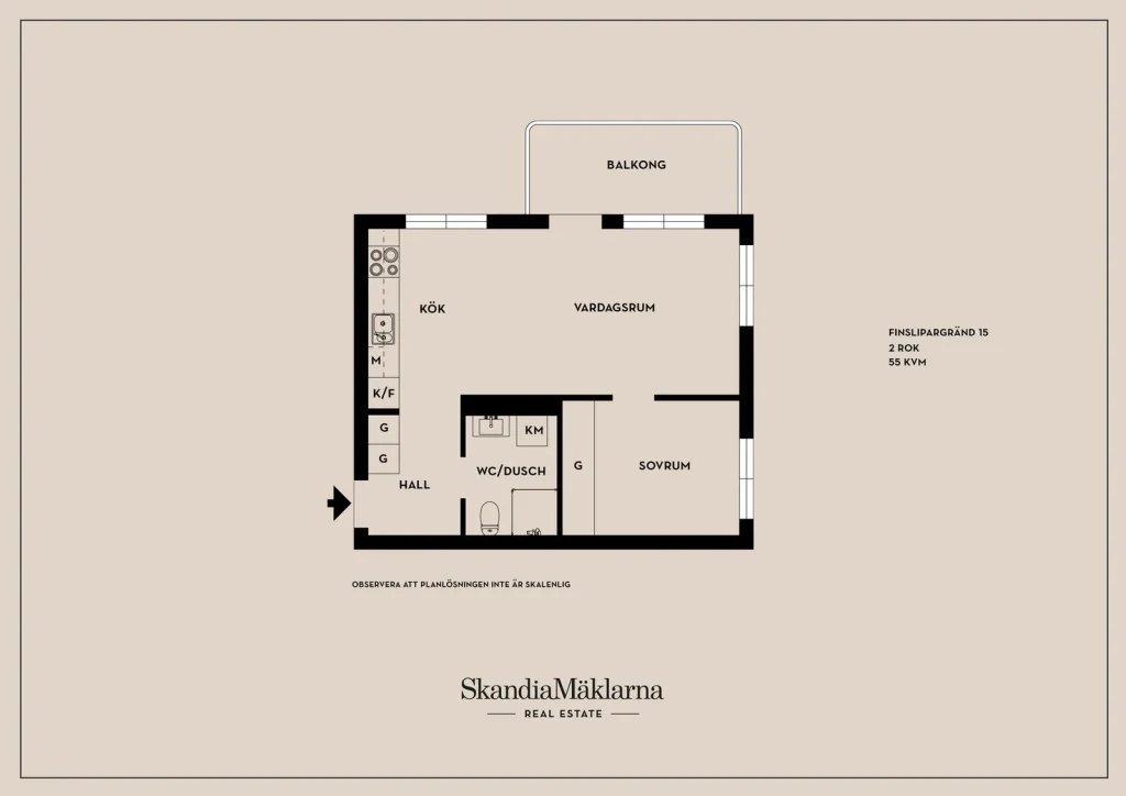 Planritning, Finslipargränd 15
