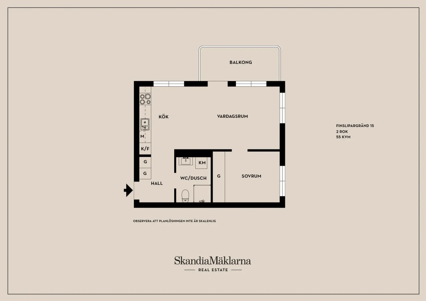 Planritning, Finslipargränd 15