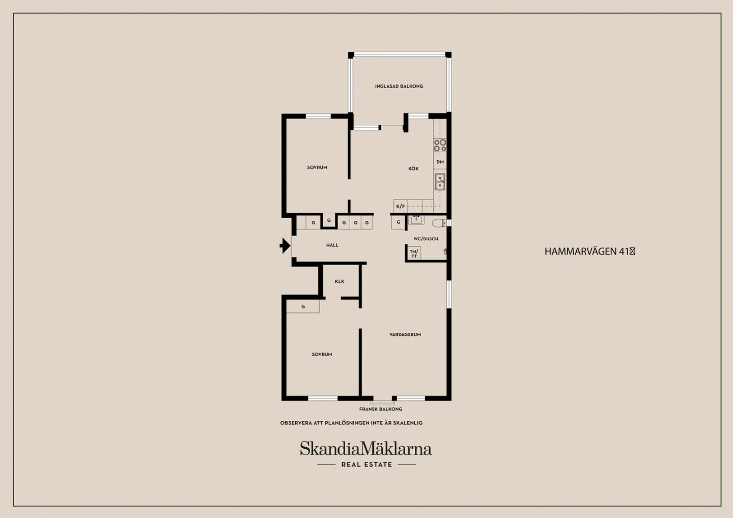Planritning, Hammarvägen 41