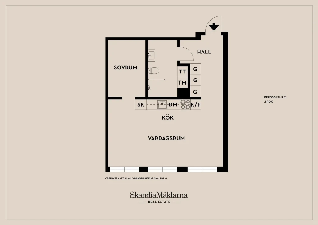 Planritning, Bergsgatan 51