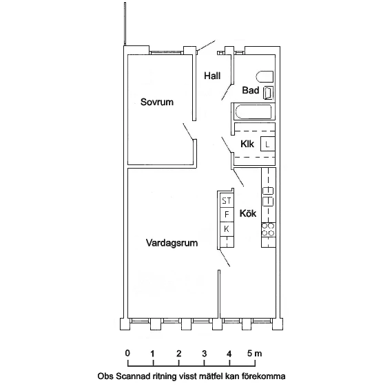 Planritning, Arvidstorpsvägen 8H