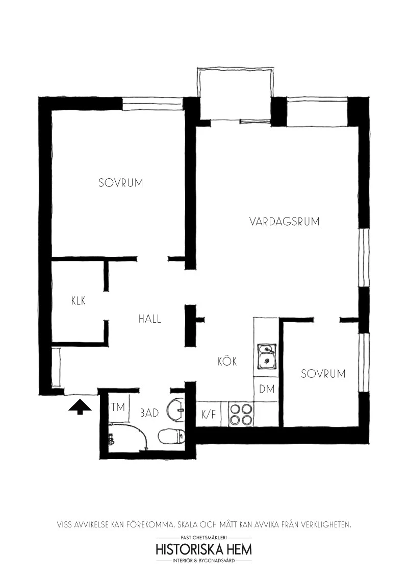 Planritning, Ottsjövägen 25