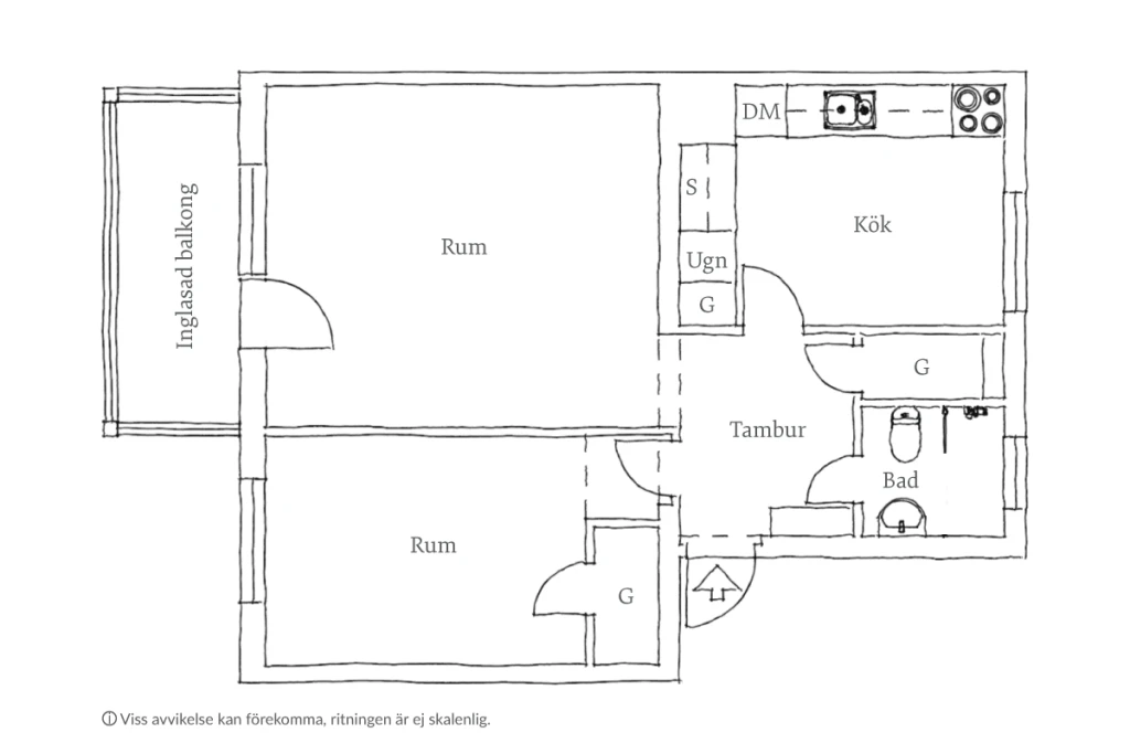 Planritning, Ernst Torulfsgatan 21B