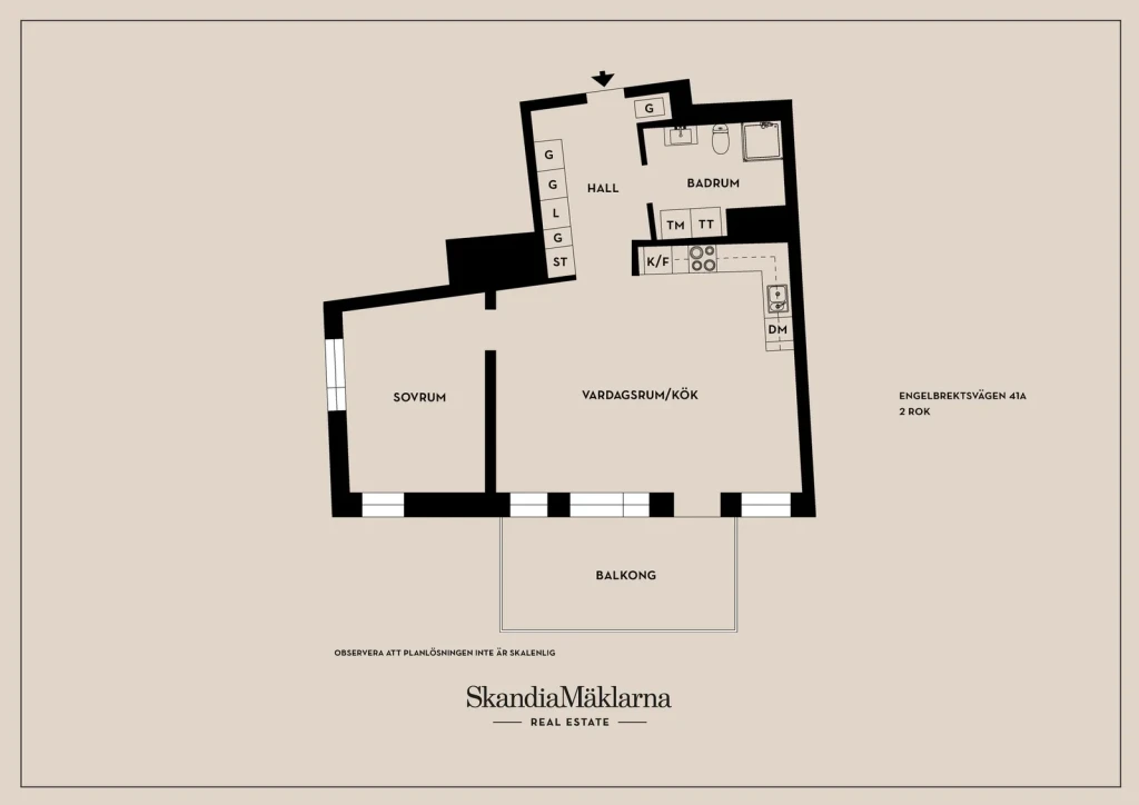 Planritning, Engelbrektsvägen 41A