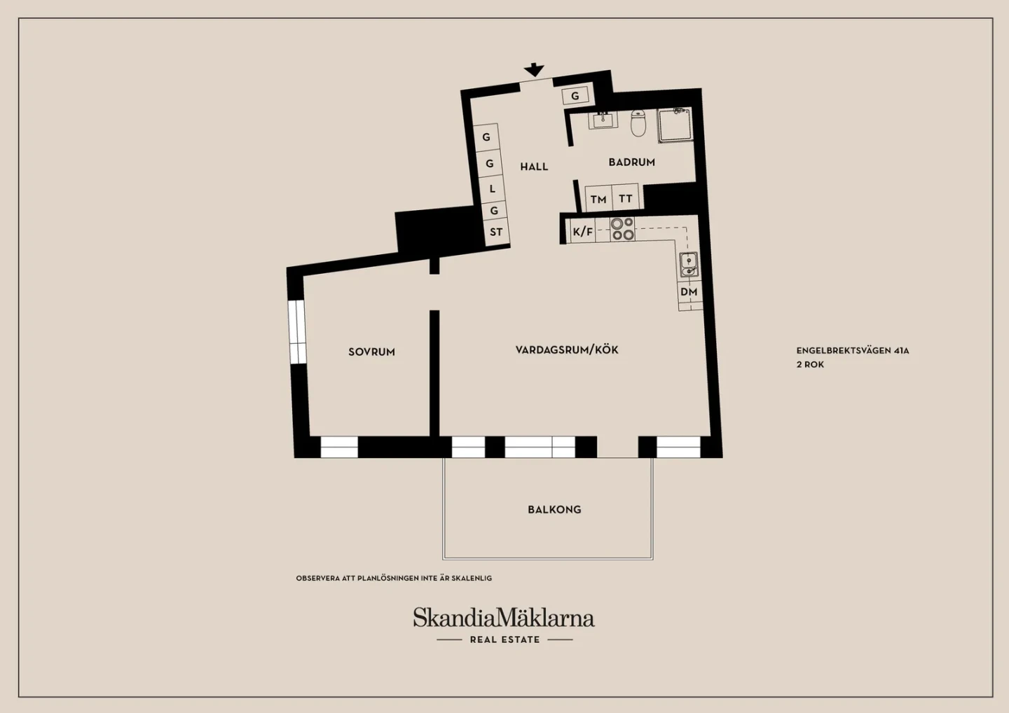 Planritning, Engelbrektsvägen 41A