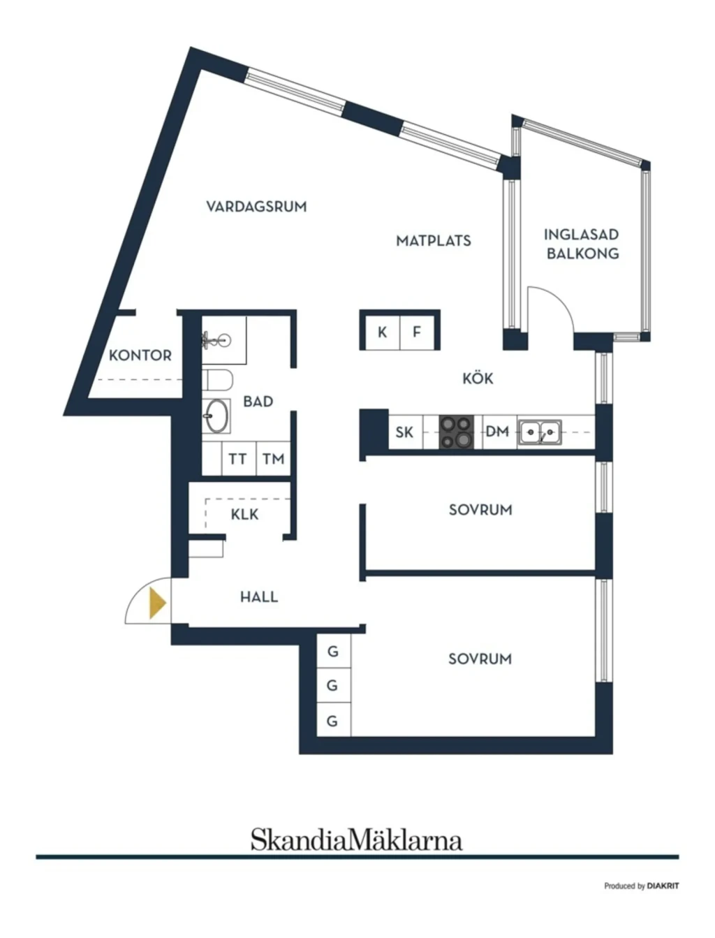 Planritning, Majorsvägen 9A