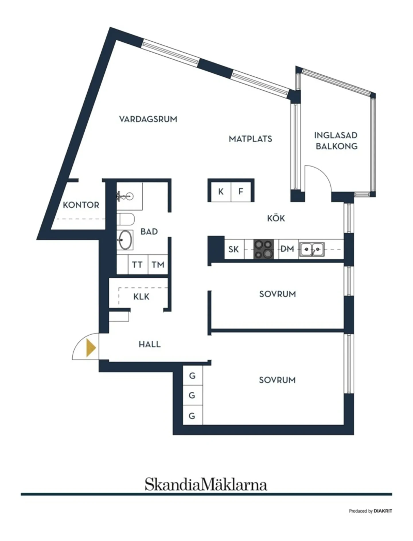 Planritning, Majorsvägen 9A