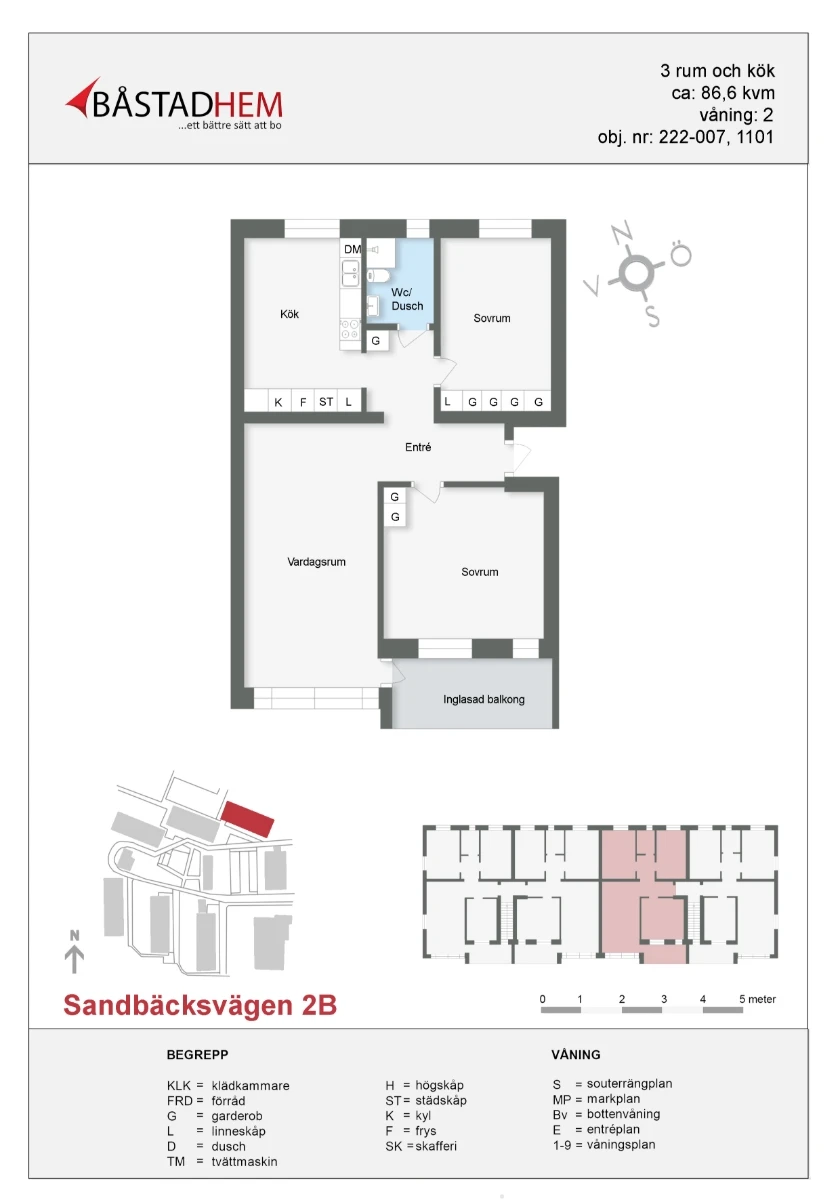 Planritning, Sandbäcksvägen 2B