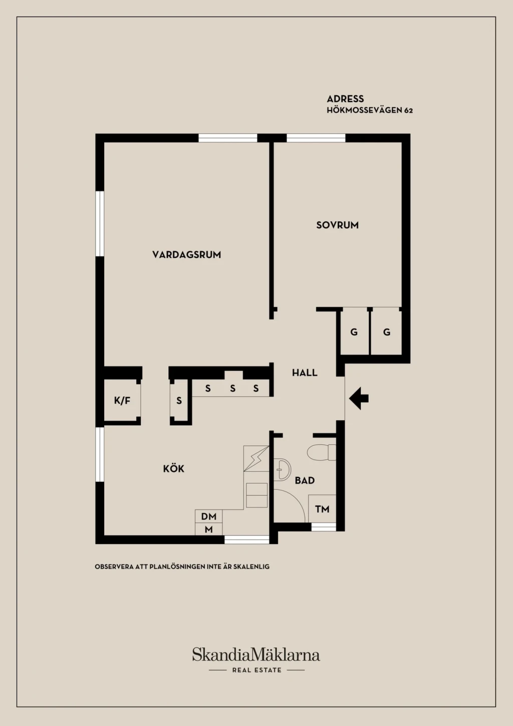 Planritning, Hökmossevägen 62