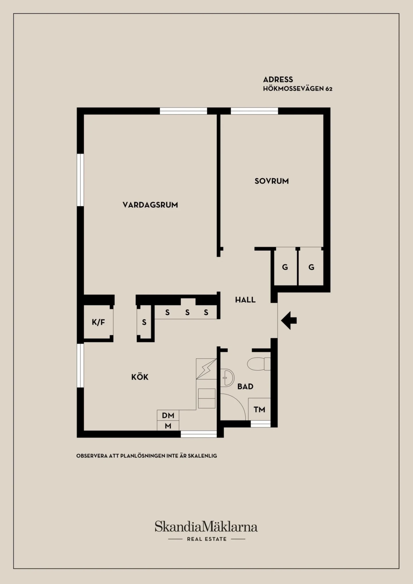 Planritning, Hökmossevägen 62