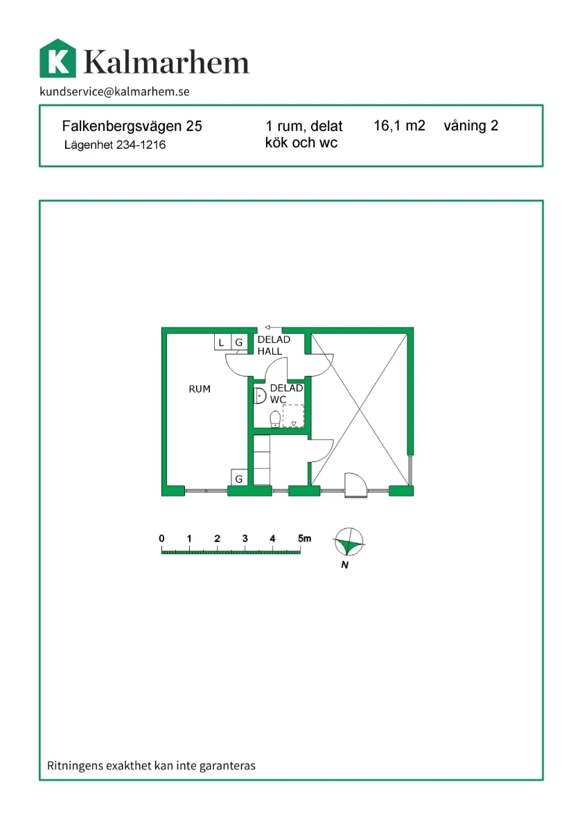 Planritning, Falkenbergsvägen 25