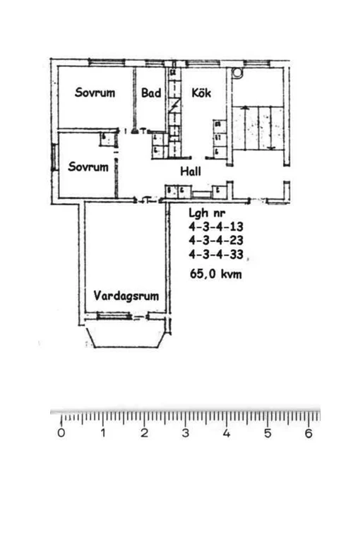 Planritning, Strandvägen 19 D
