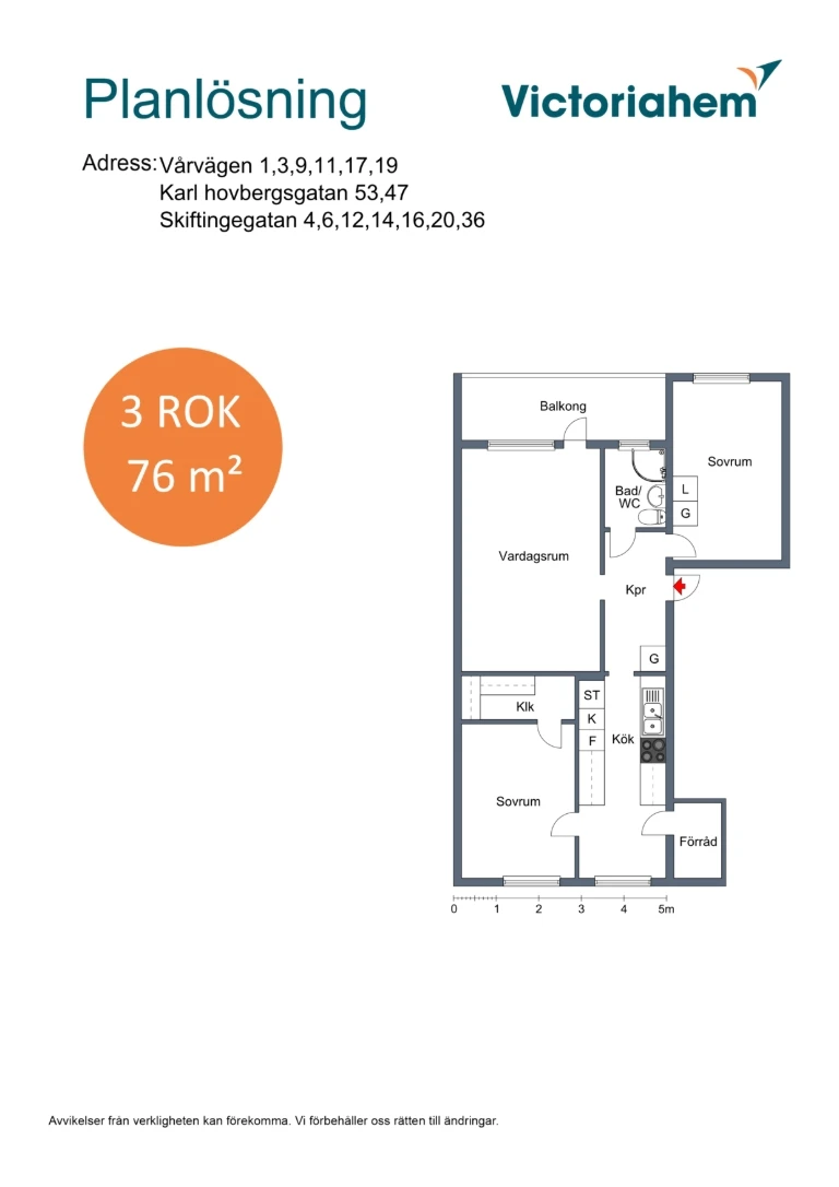 Planritning, Vårvägen 19A