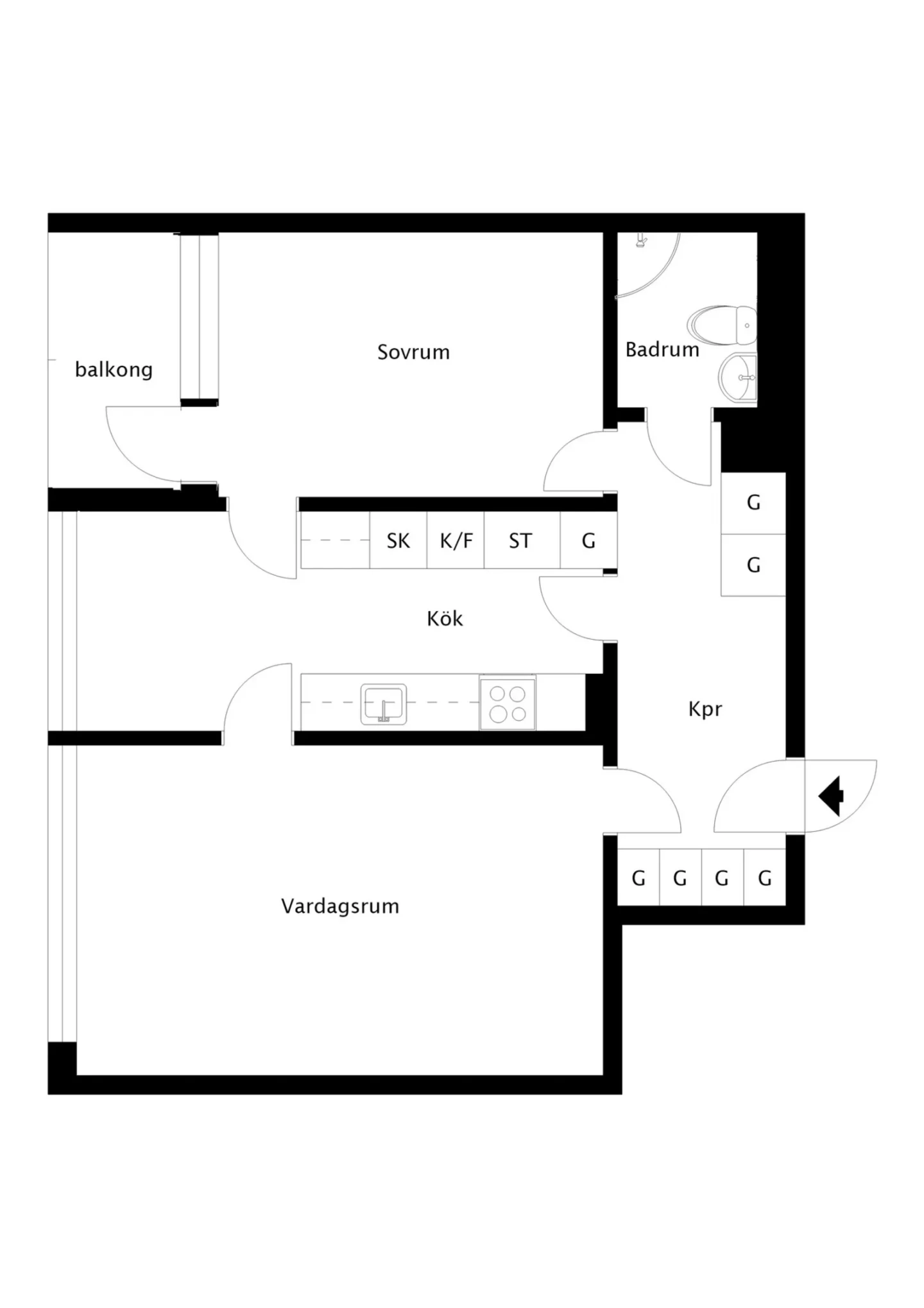 Planritning, Loftvägen 12