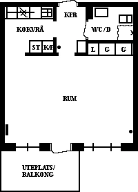 Planritning, Rullstensgatan 15