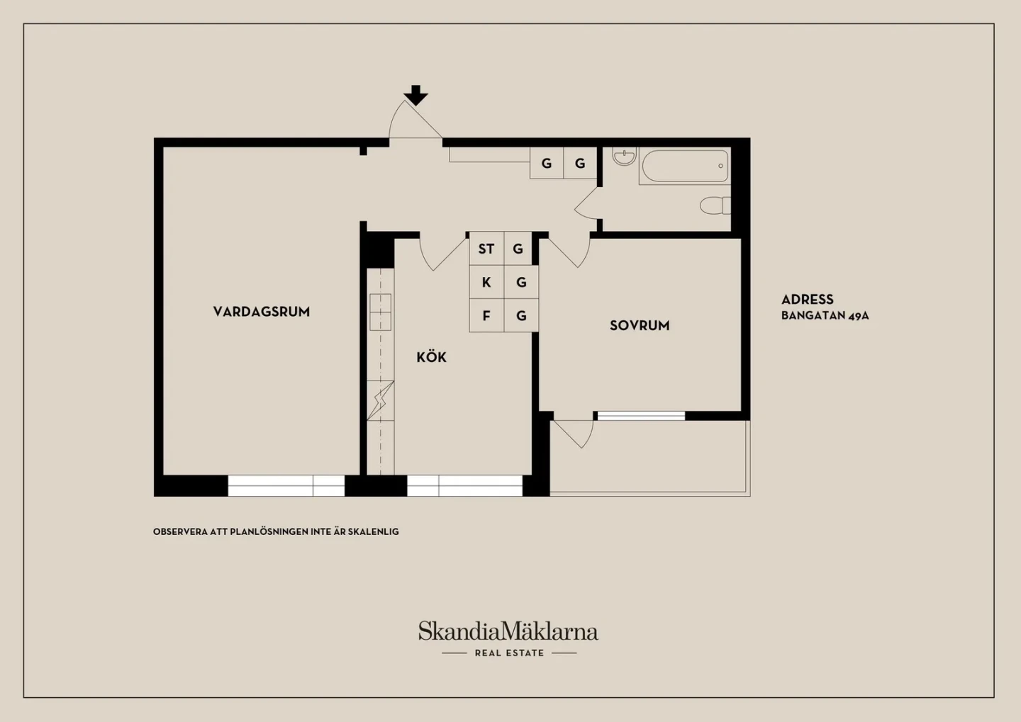 Planritning, Bangatan 49A