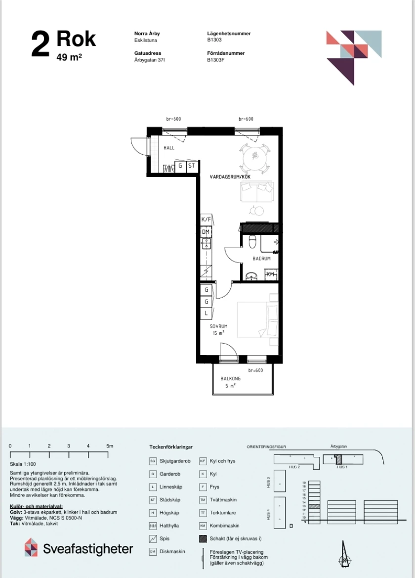 Planritning, Årbygatan 37I