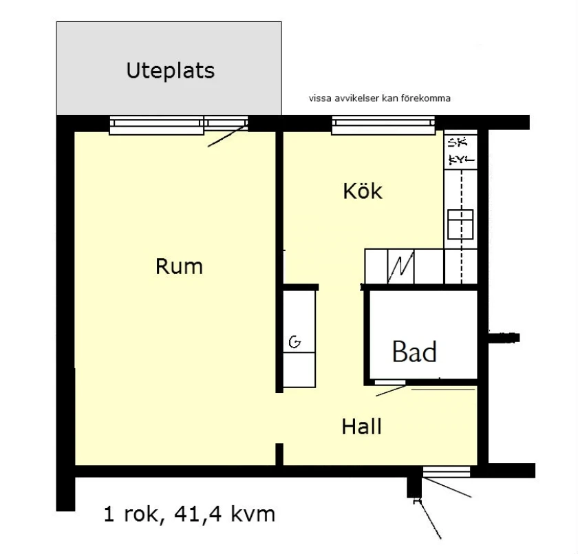 Planritning, Södergatan 9B
