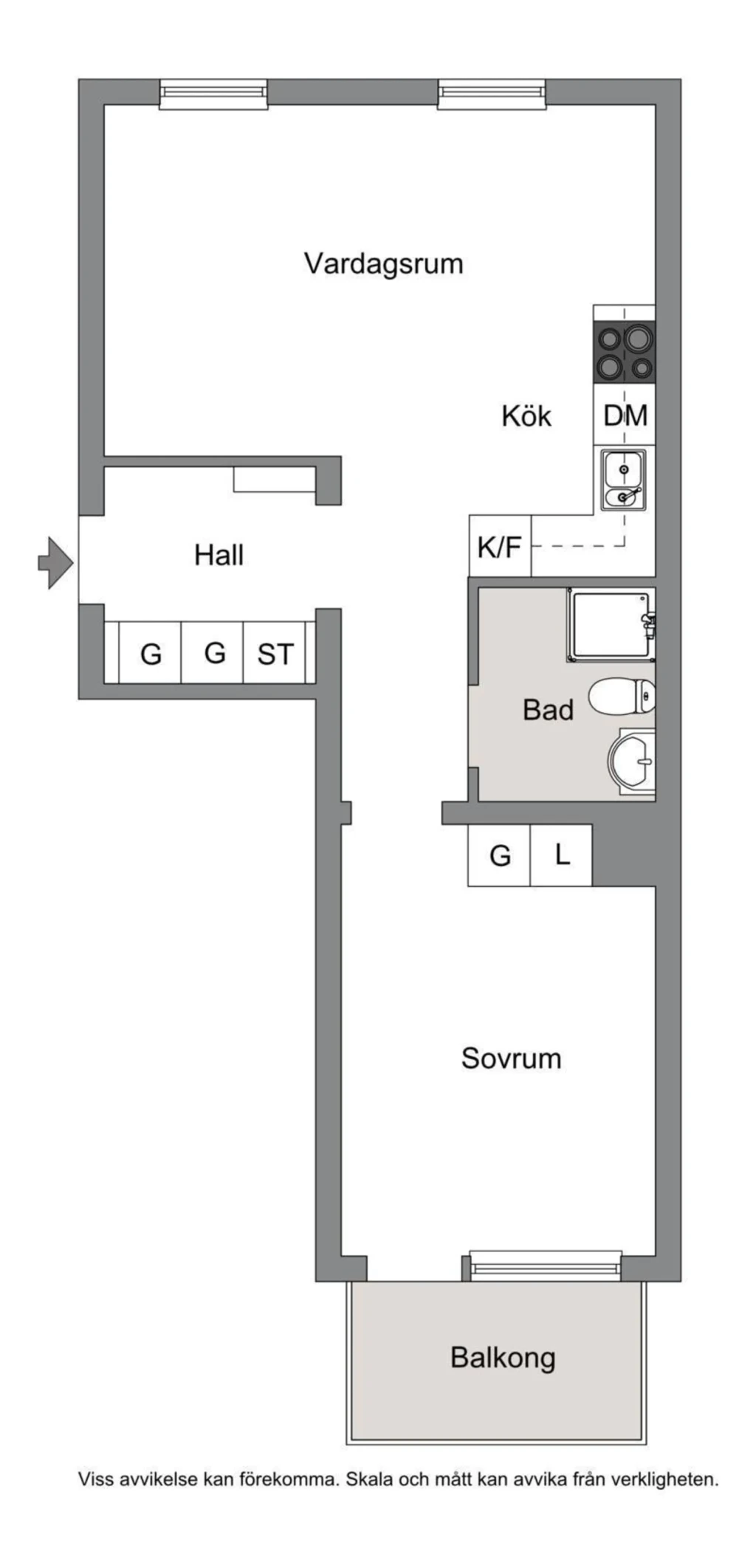Planritning, Råbyvägen 55G