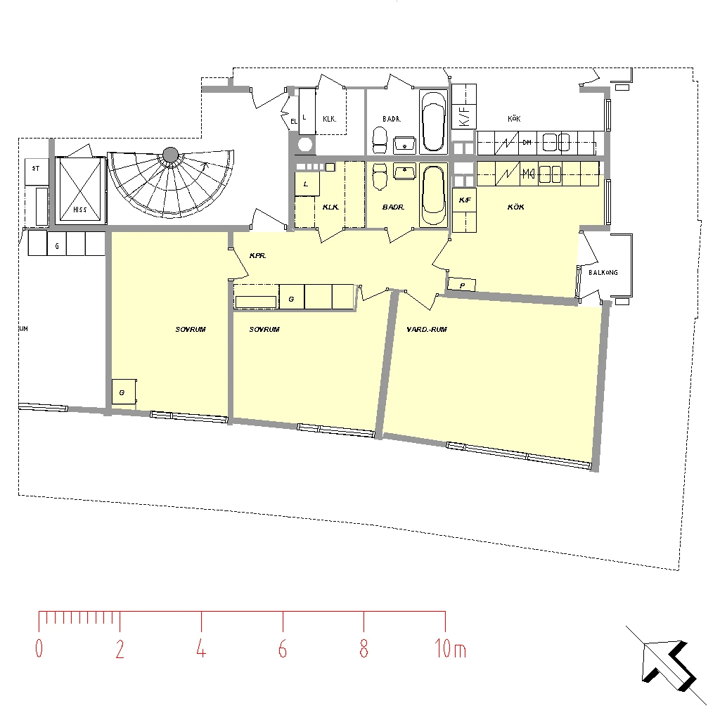 Planritning, Norrby Tvärgata 14