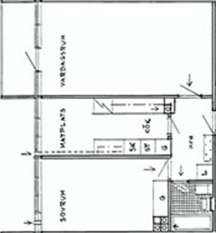 Planritning, V. Bernadottesgatan 20