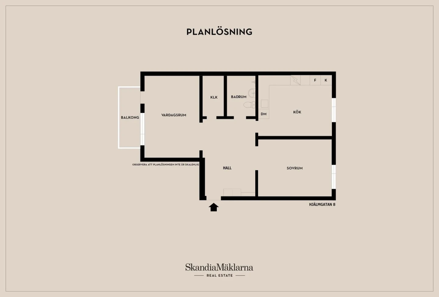 Planritning, Hjälmgatan 8