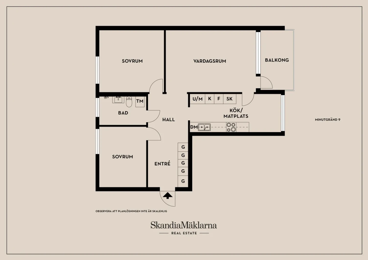 Planritning, Minutgränd 9