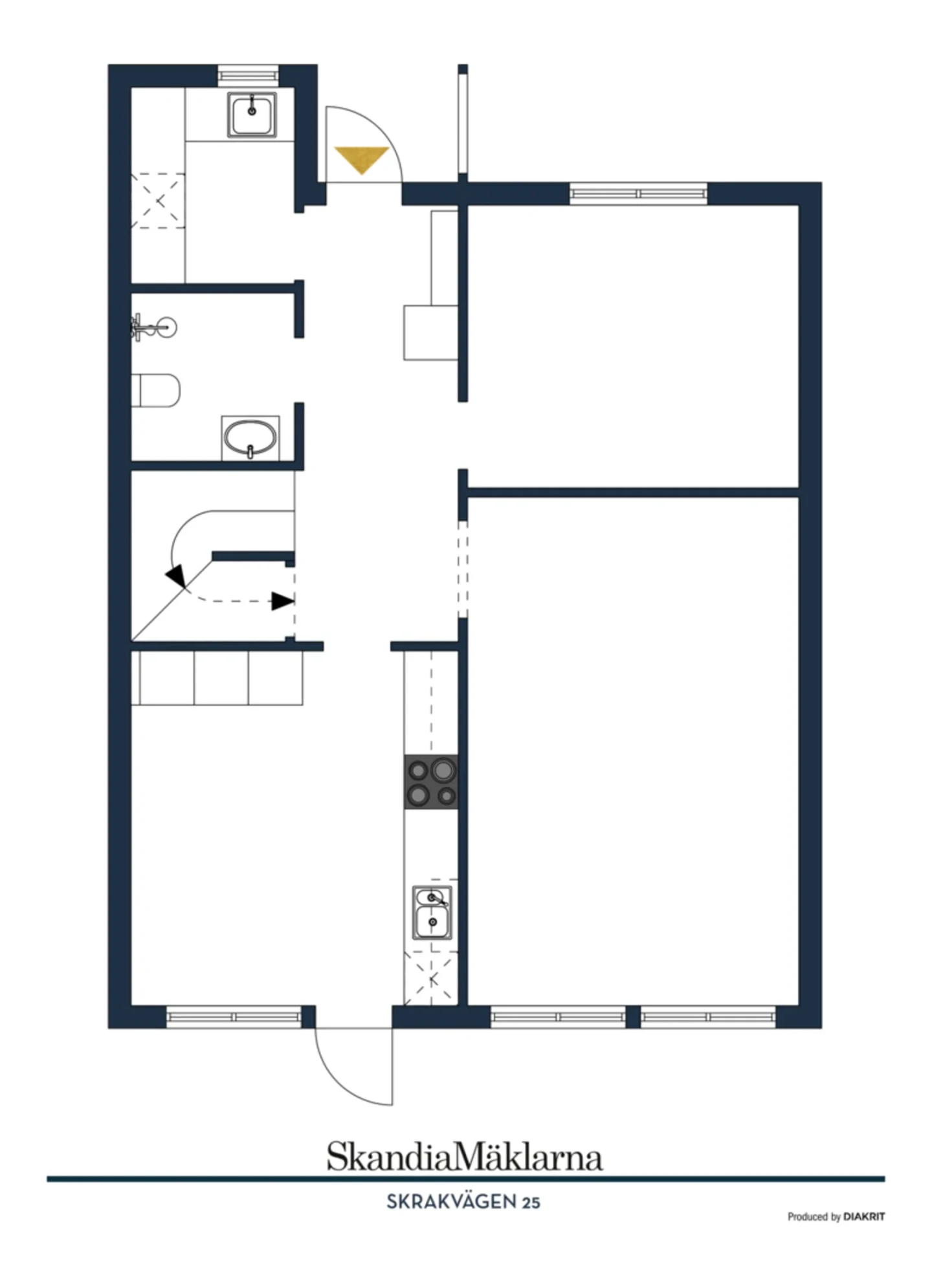 Planritning, Skrakvägen 25