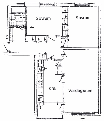 Planritning, Salstagatan 8