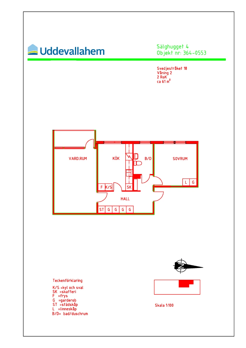 Planritning, Svedjestråket 18