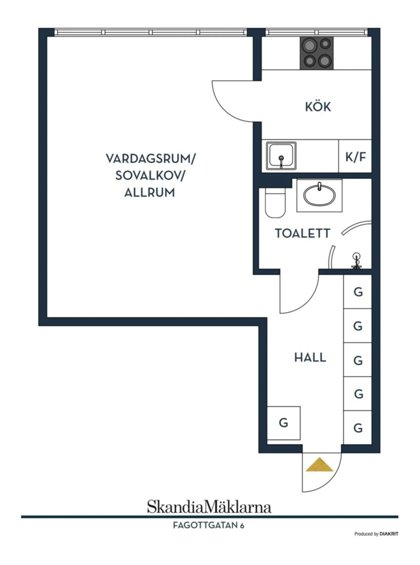 Planritning, Fagottgatan 6