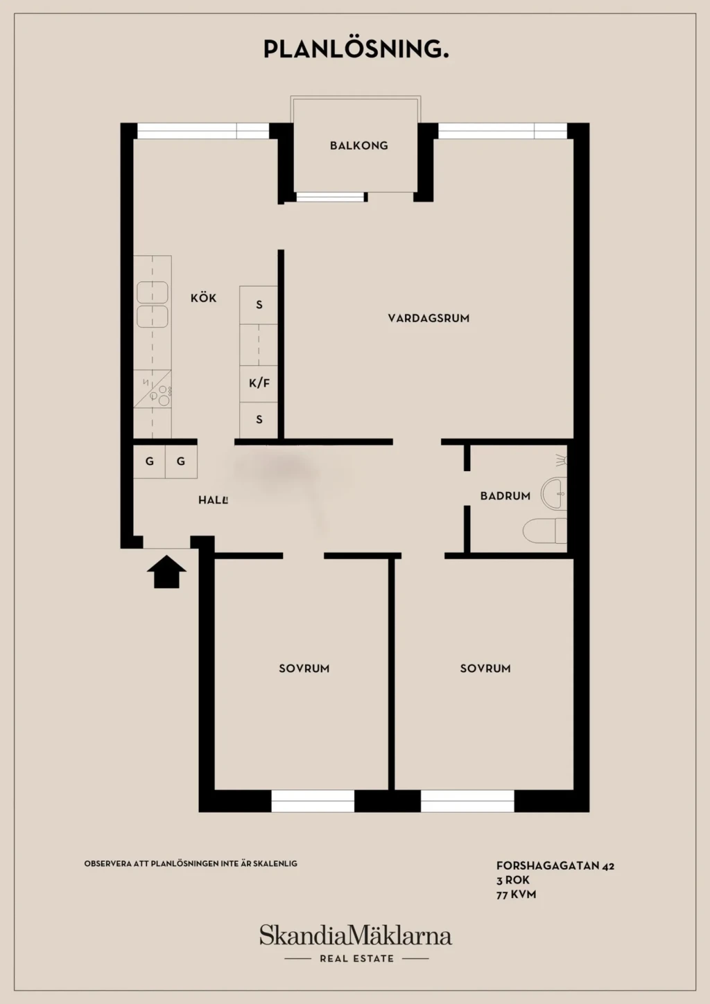 Planritning, Forshagagatan 48