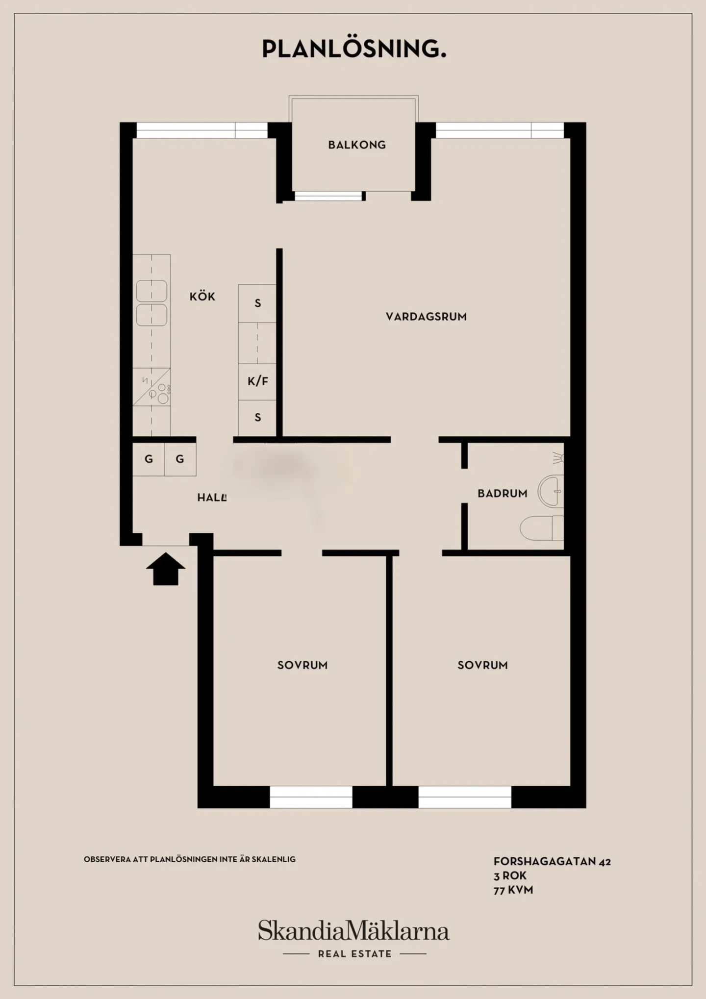 Planritning, Forshagagatan 48