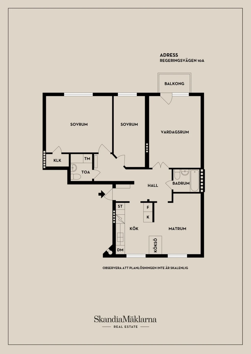 Planritning, Regeringsvägen 10A