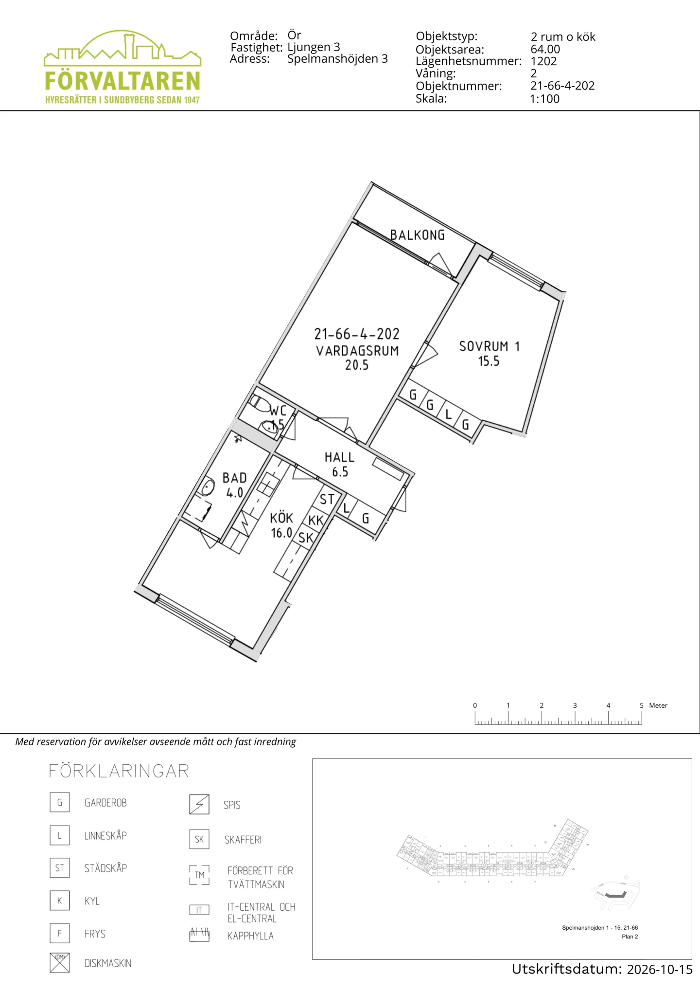 Planritning, Spelmanshöjden 3