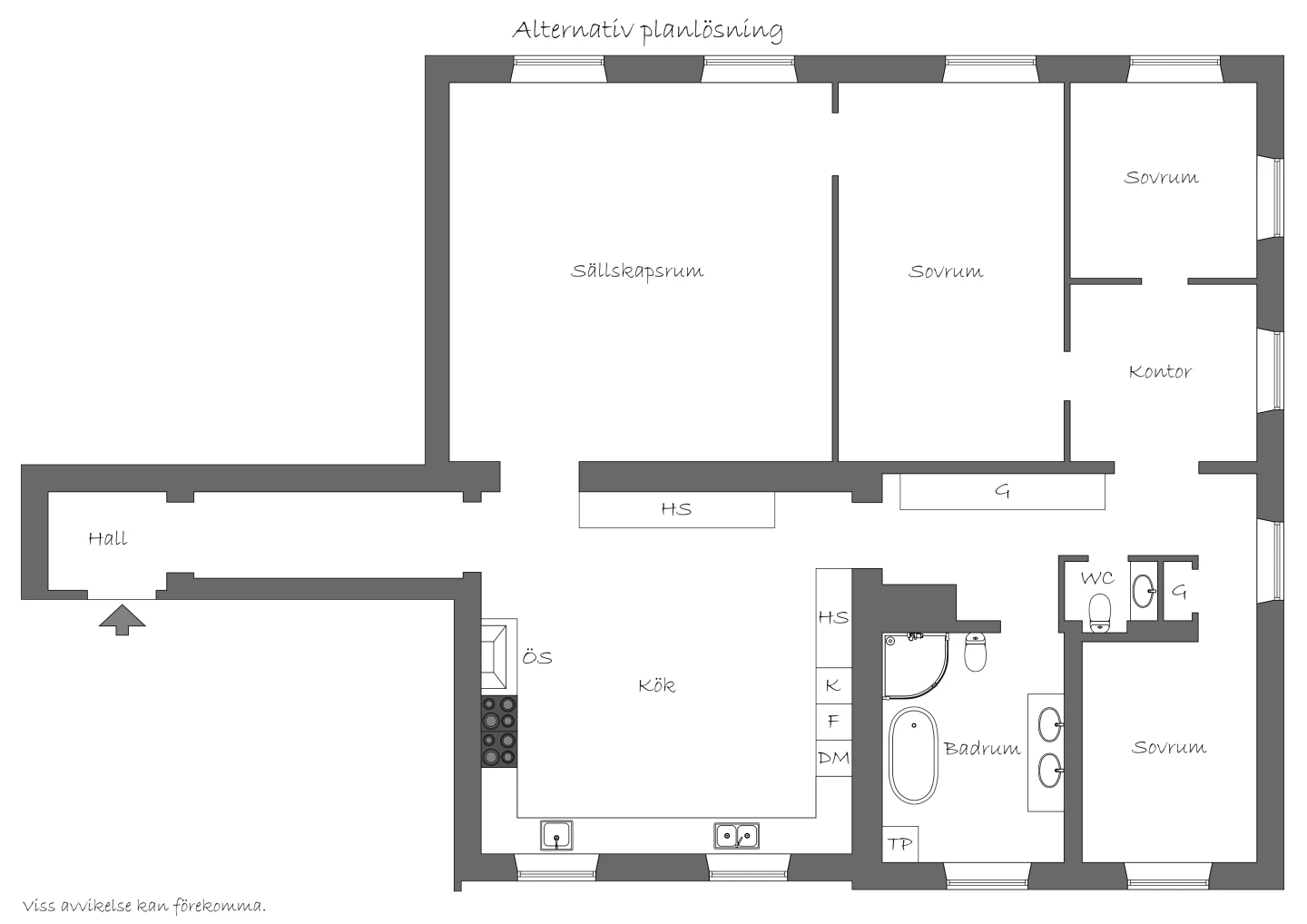 Planritning, Lennartsnäs Slott 1