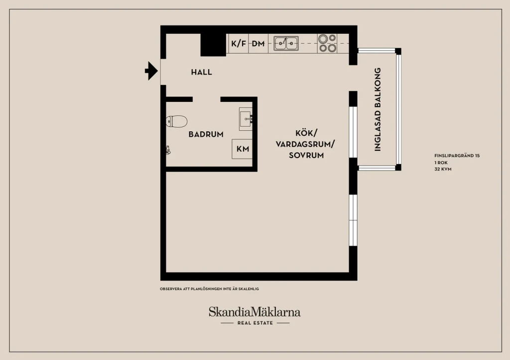 Planritning, Finslipargränd 15