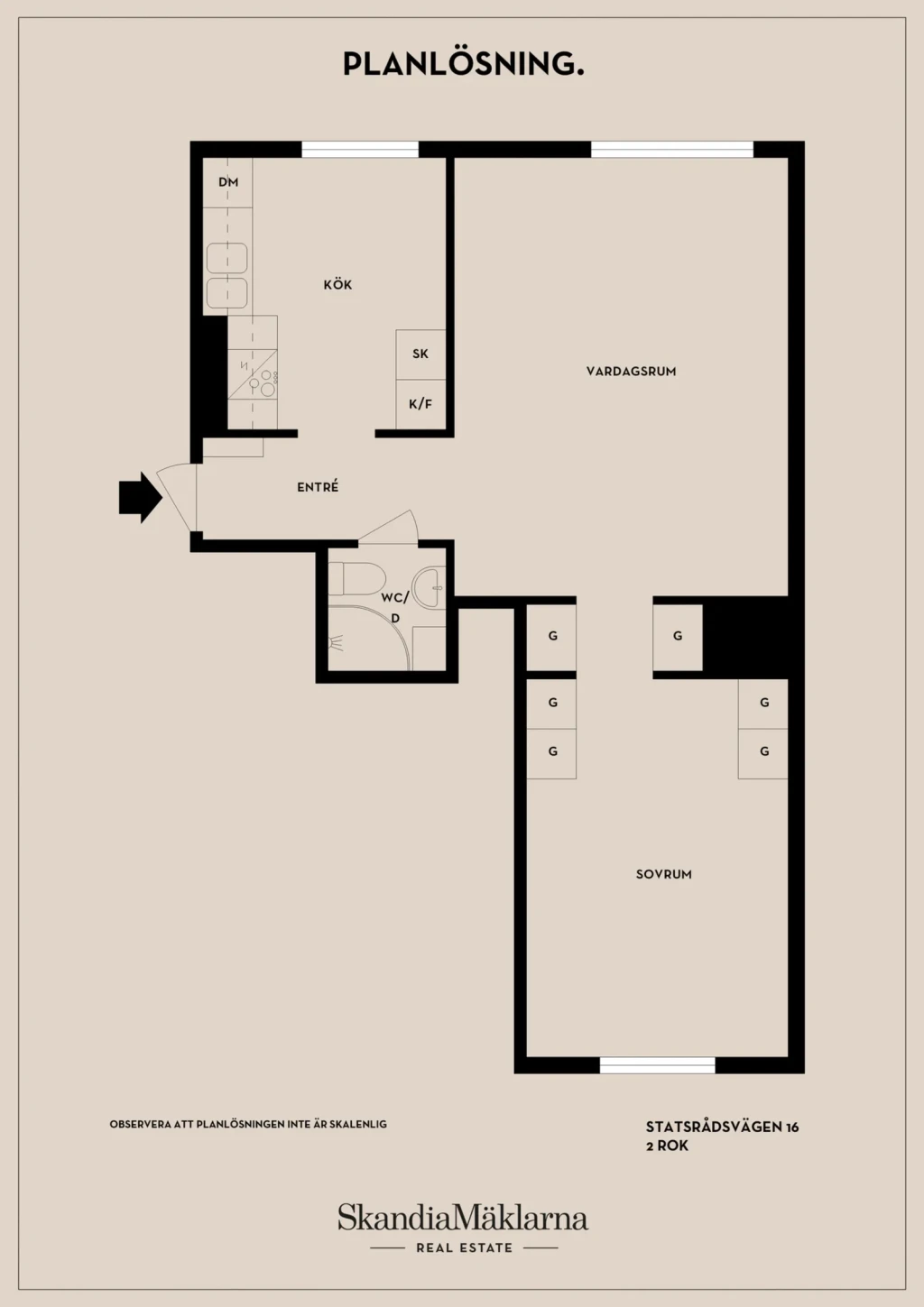 Planritning, Statsrådsvägen 16
