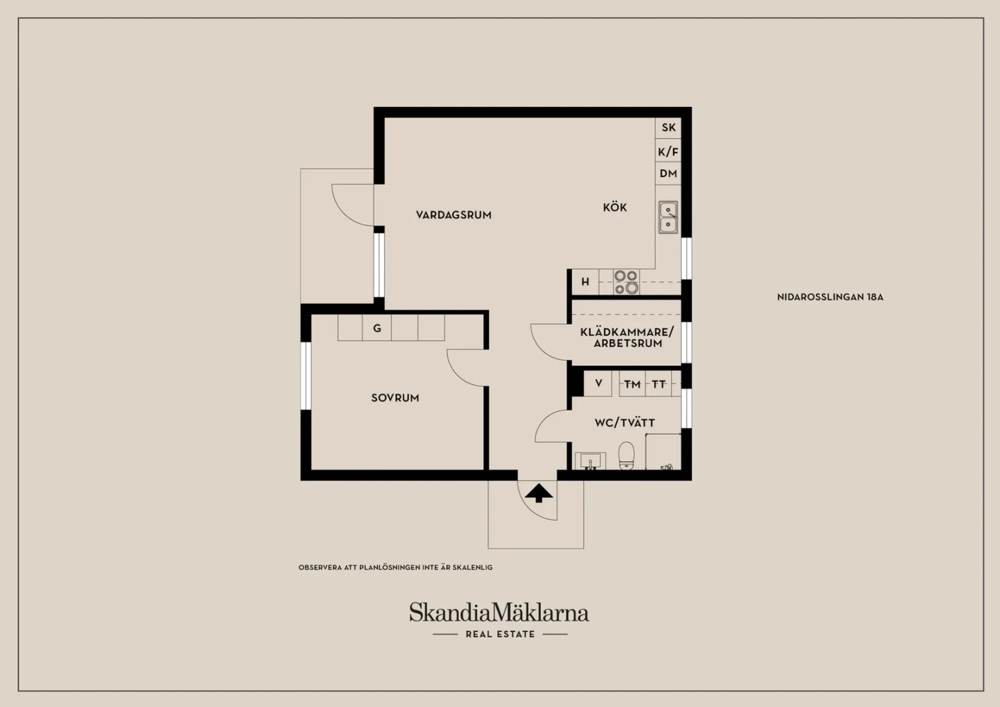 Planritning, Nidarosslingan 18A